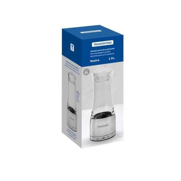 Moedor Tramontina Realce para Sal ou Pimenta em Acrílico e Aço Inox com Moinho em Cerâmica